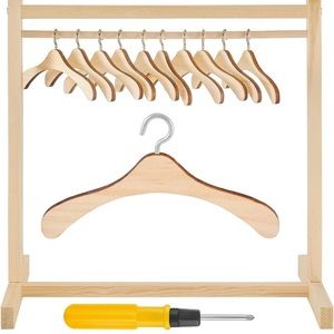 Doll Garment Rack with Hangers